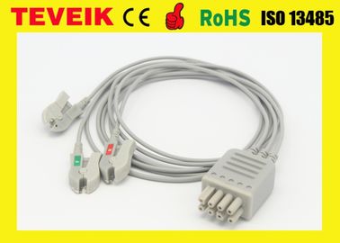 O cabo de Nihon Kohden BR-903P ECG /EKG compatível com 4155A11-6NUA 3 conduz o IEC do grampo