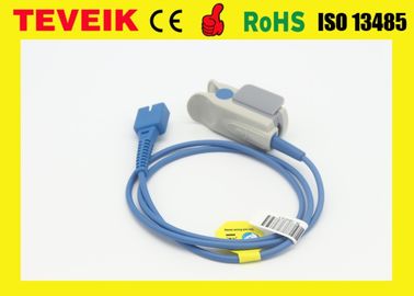 Sensor médico do pulso Spo2 de Oximax DS-100A do Nell-núcleo da fábrica de Shenzhen Teveik para o grampo adulto do dedo, pino DB9