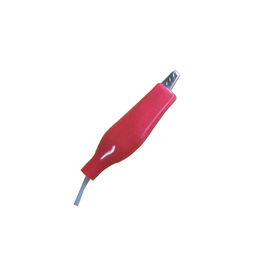 Personalize o cabo do elétrodo do comprimento, RUÍDO 2 elétrodos ativos de Eeg da tomada com tampa vermelha
