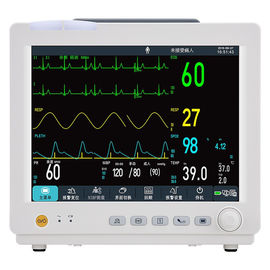 Máquina do oxímetro do pulso do monitor paciente do hospital ICU 12,1 polegadas uma garantia do ano