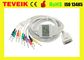 O cabo compatível 012-0844-00 10 do ECG de Burdick conduz o cabo de ECG com ruído padrão 3,0 do IEC