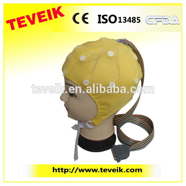 Chapéu do EEG, elétrodo da lata, 20 ligações para a máquina do eeg