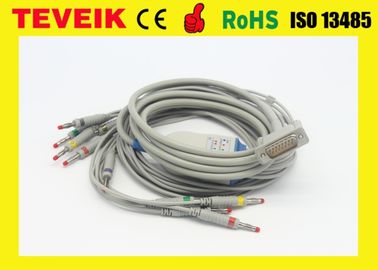Banana 4,0 M3703C PLPS um padrão do IEC do cabo do ECG da série da parte