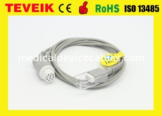 Acessórios 10pin redondo do dispositivo médico do cabo do sensor do Datex SpO2 à fêmea DB9