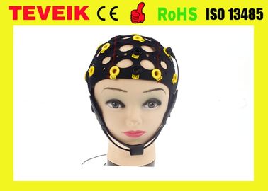 Separando o chapéu do EEG, elétrodo do cloreto de prata, tampão do elétrodo do eeg de 20 ligações para a máquina do EEG