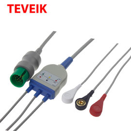 Conector da pressão do IEC um cabo do Pin ECG do DB 9 do monitor da parte