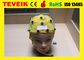 O fornecedor médico de Neurofeedback 20 integrados amarelos conduz o tampão do EEG para a máquina do EEG, grampo Tin Electrode da orelha