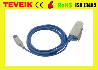 Cabo médico do sensor Spo2 de HP M1196A/M1196T para compatível adulto com MP20/MP30/MP40